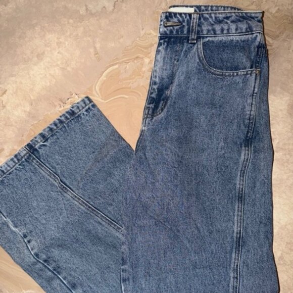 DISSH Denim - DISSH Mid Blue Carson Wide-Leg Denim Jean